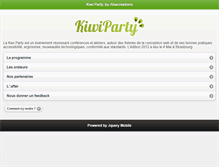 Tablet Screenshot of kiwiparty.nicolas-hoffmann.net